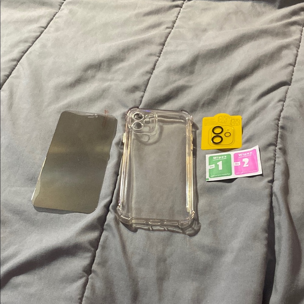 Clear Protective Phone Case with Screen Protector